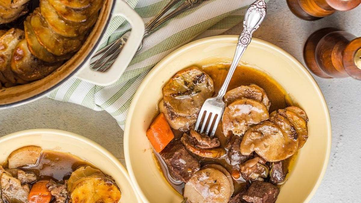         Description: Enjoy this comforting stew recipe filled with hearty potatoes and flavorful carrots.