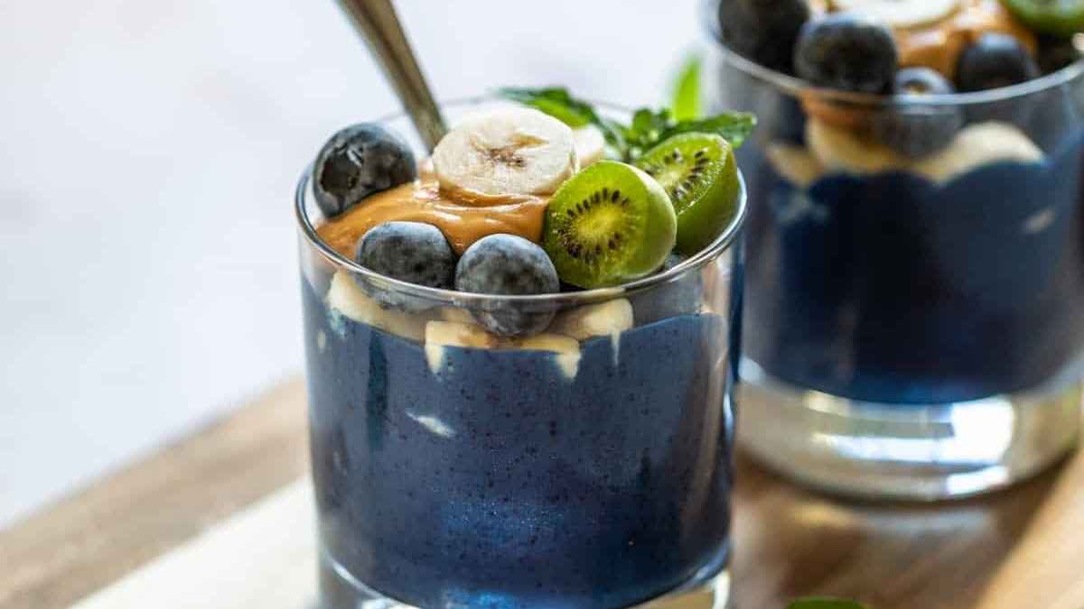 ⁠Blueberry Spirulina Smoothie. 