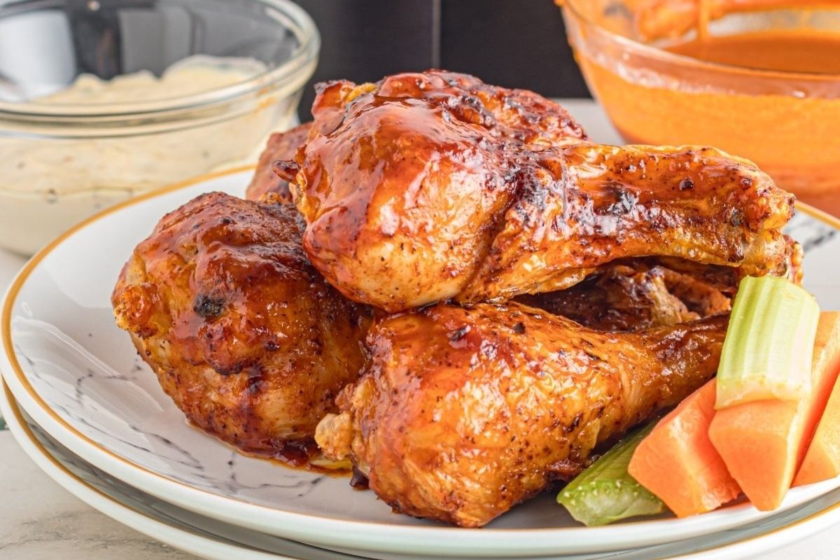 Air Fryer Buffalo Chicken Drumsticks