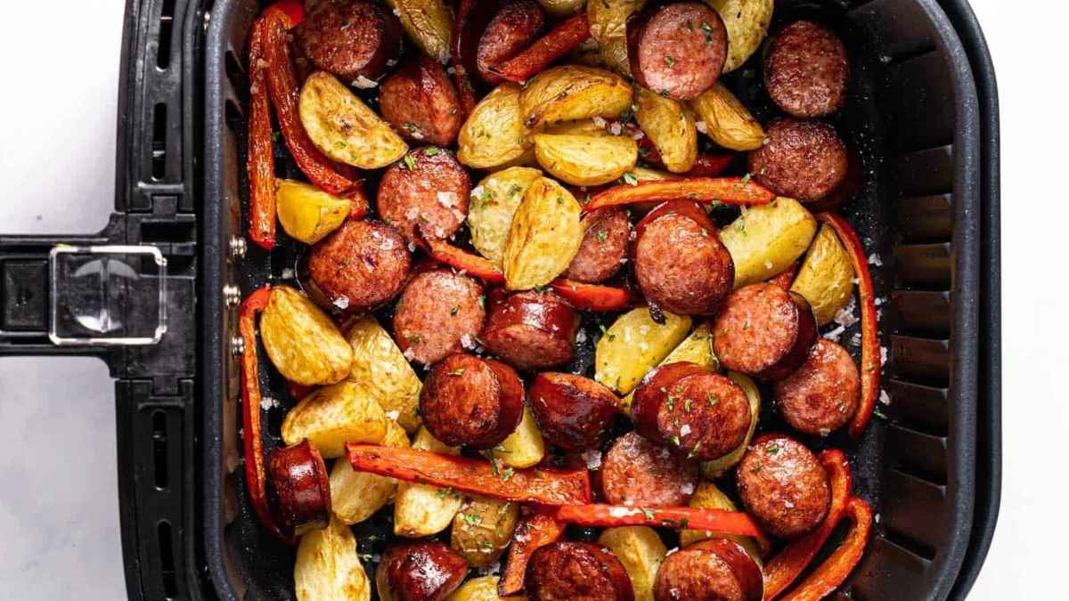 Air Fryer Kielbasa.
