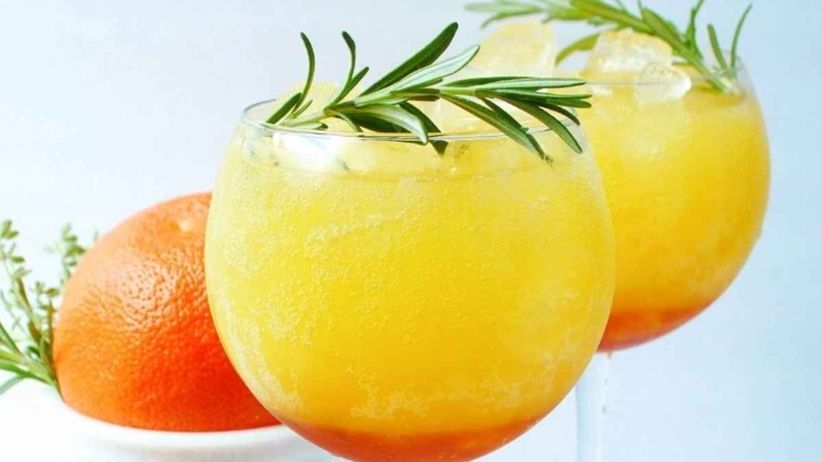 Almost Aperol Spritz.