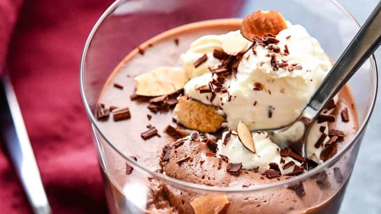Amaretto Chocolate Mousse.