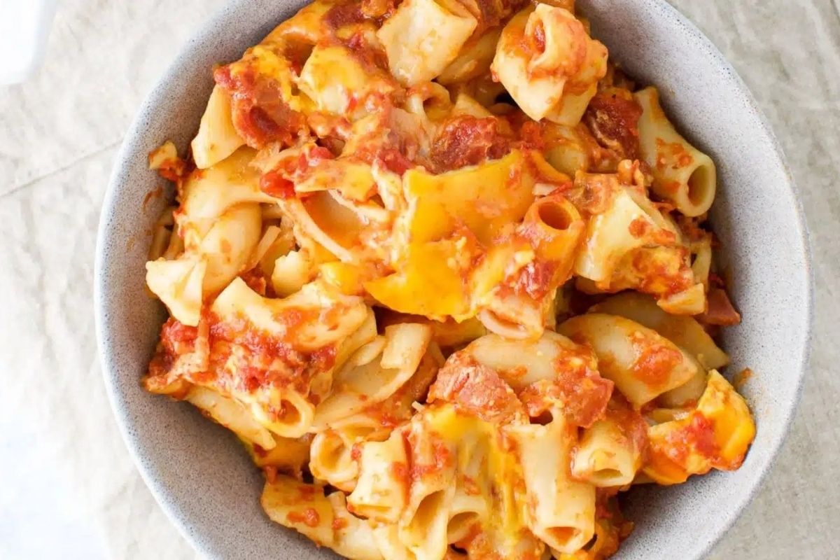 Bacon Tomato Pasta Casserole