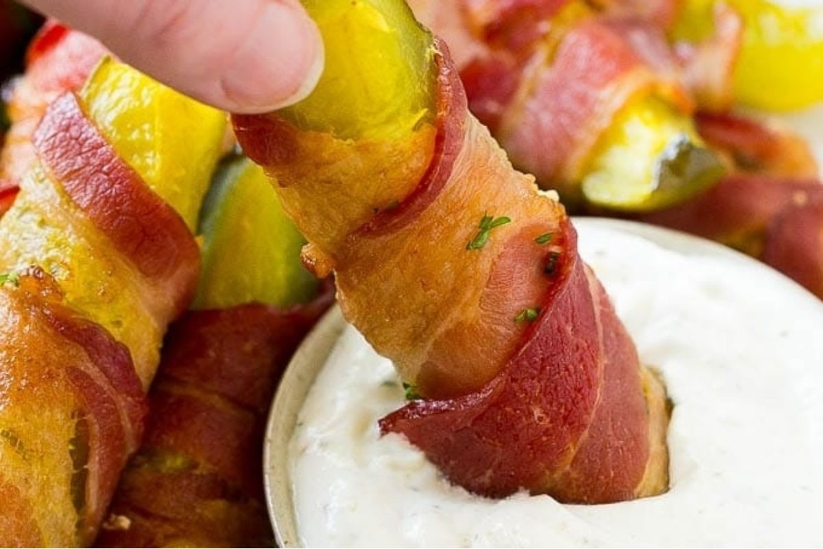 Bacon Wrapped Pickles