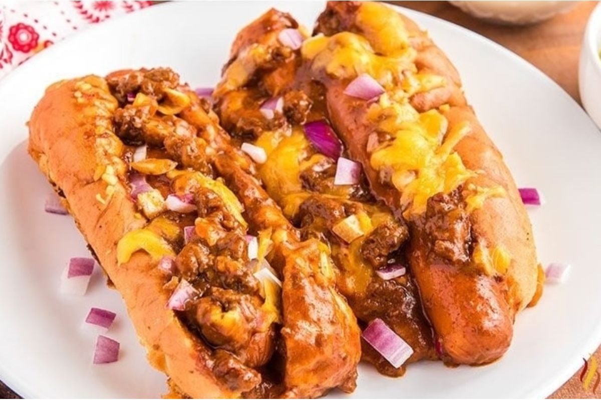 Baked Chili Cheese Dogs
