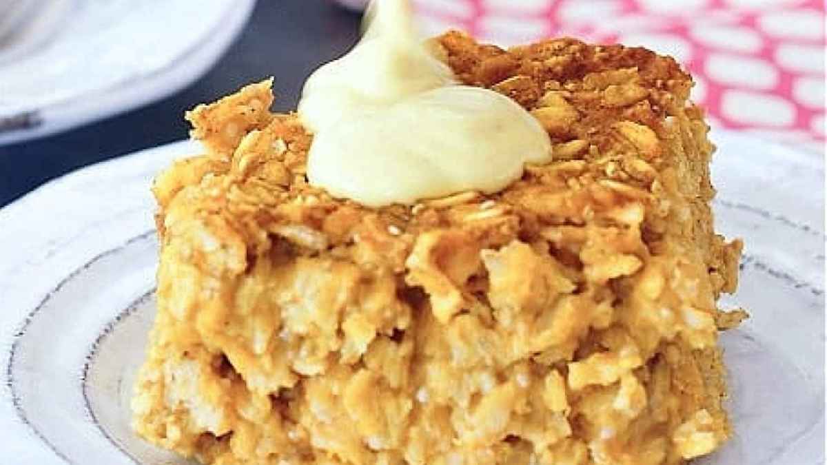 Pumpkin Baked Oatmeal.