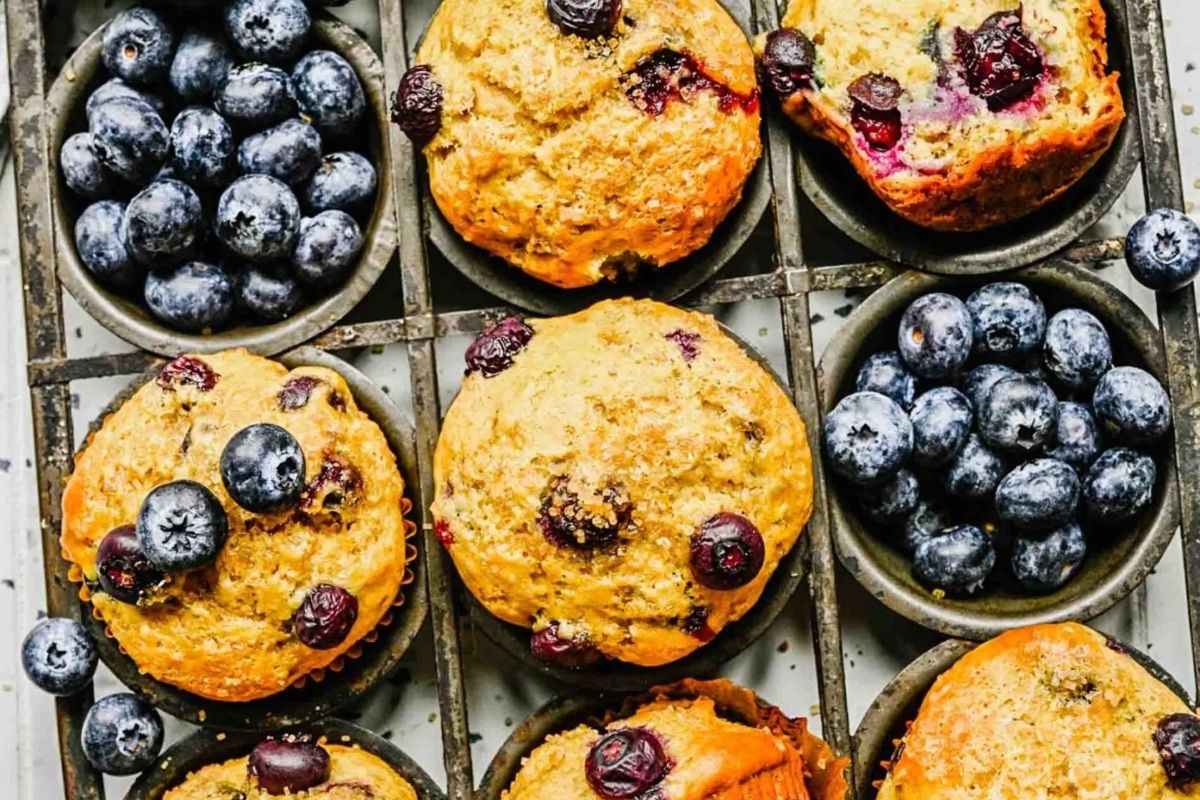 Banana Blueberry Muffins