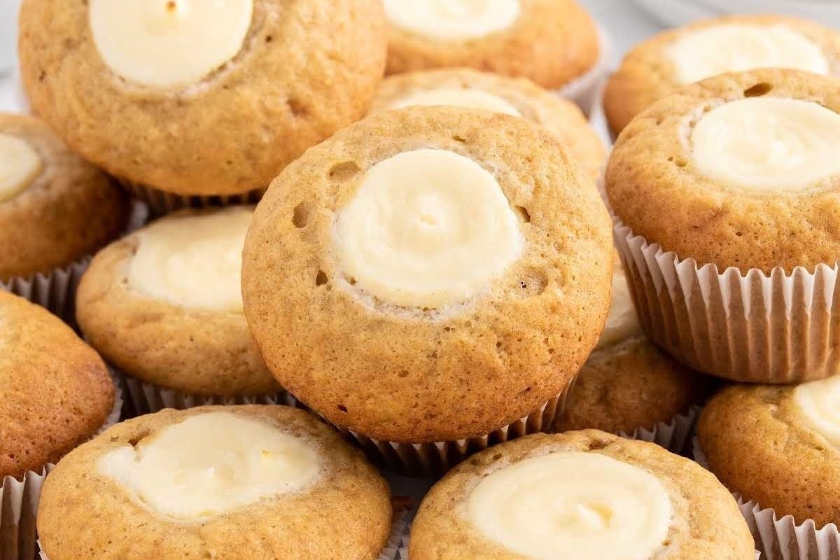 Banana Cream Cheese Muffins