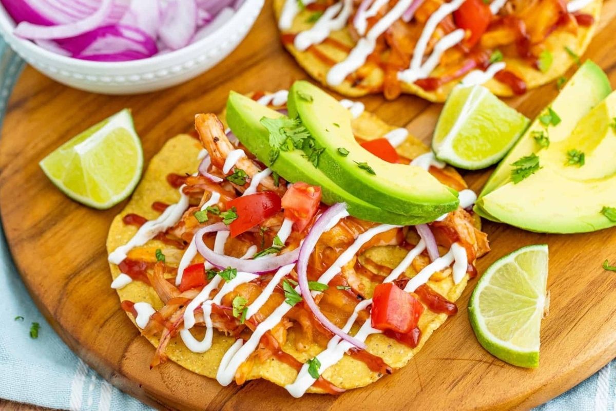 Bbq Chicken Tostadas Noshing With The Nolands