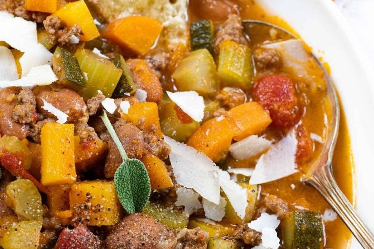 Beef Minestrone Soup