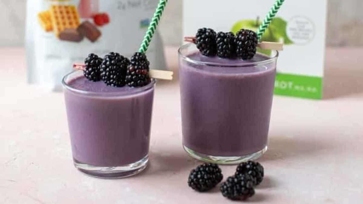 Blackberry smoothies.