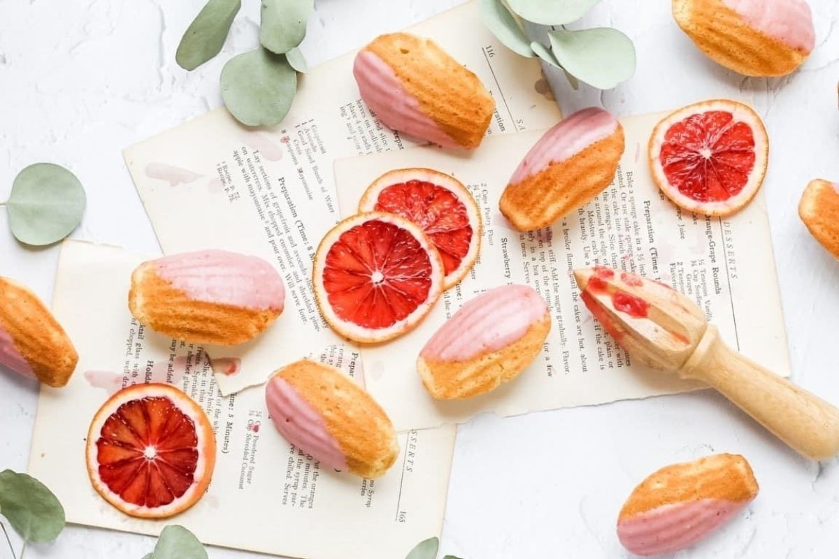 Blood Orange Madeleines
