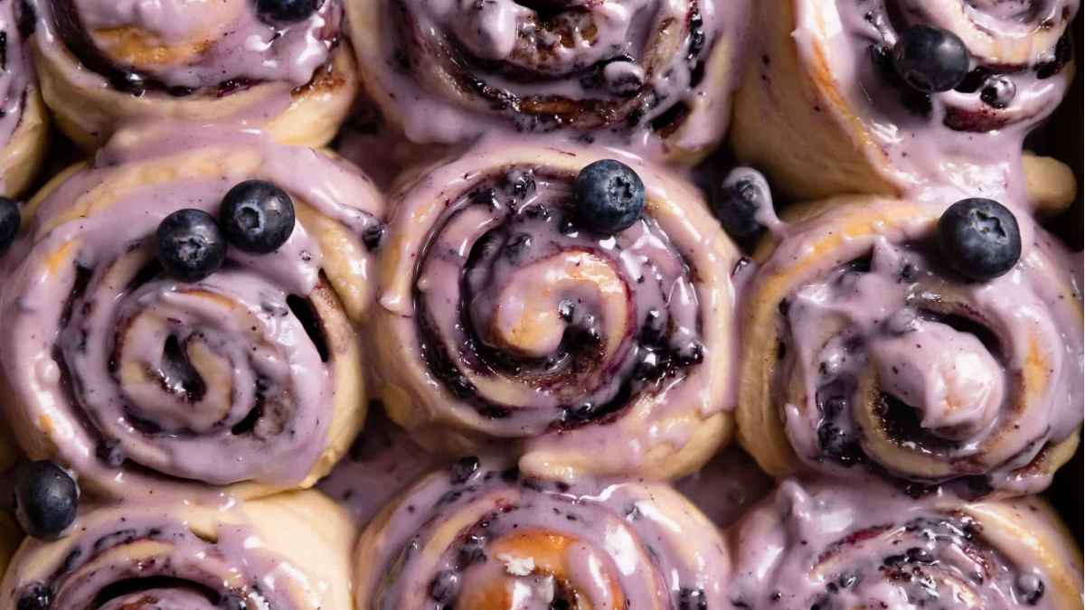 Blueberry Cinnamon Rolls.