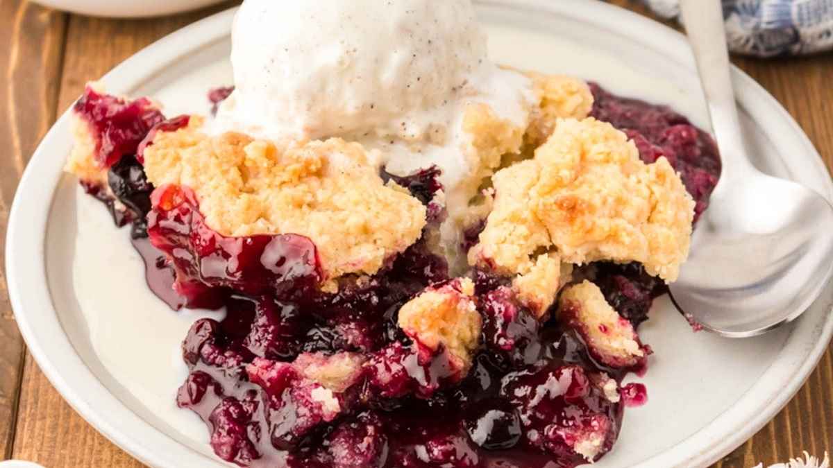 Blueberry Cobbler.