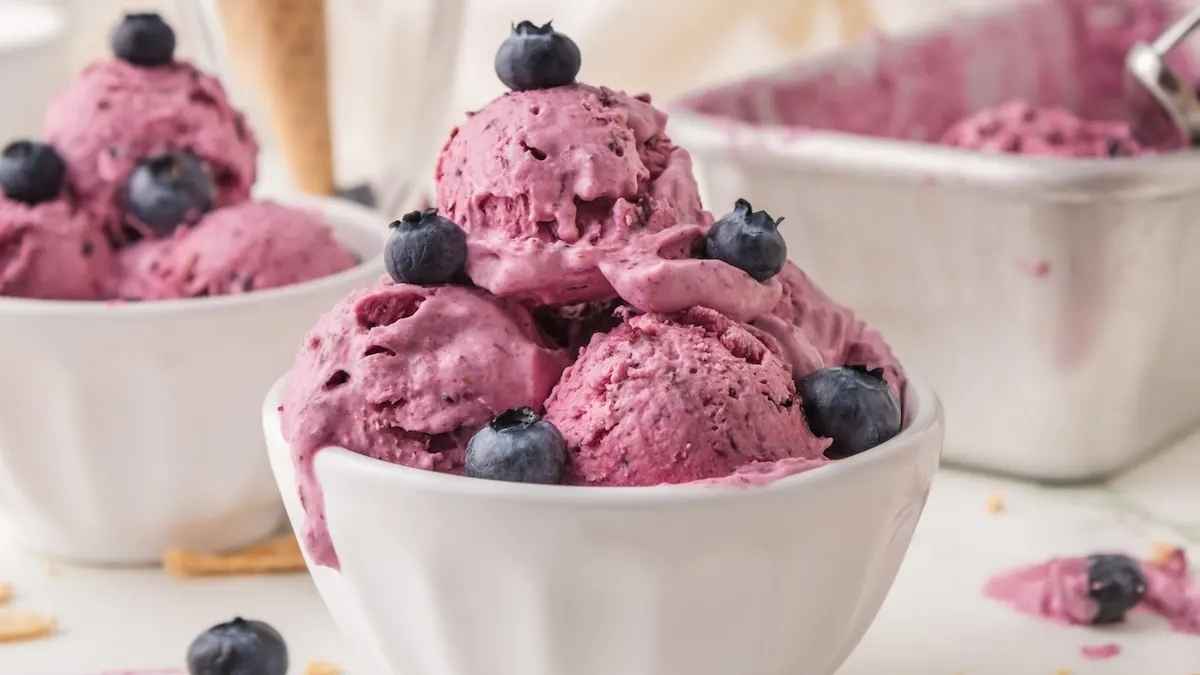 Blueberry Ice Cream.