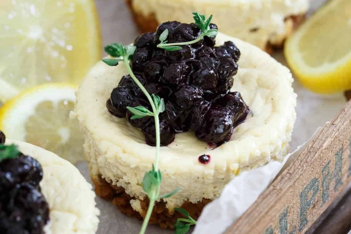 Blueberry Mini Cheesecakes