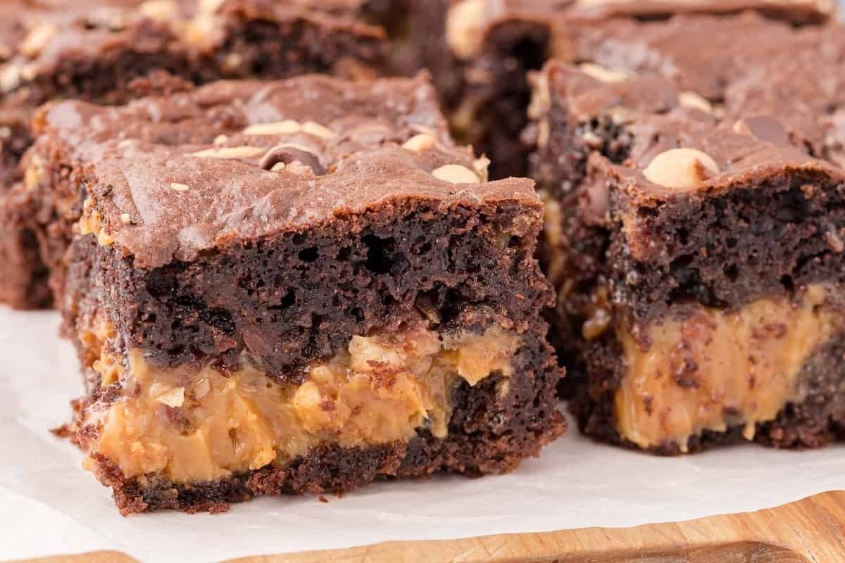 Caramel Turtle Brownies