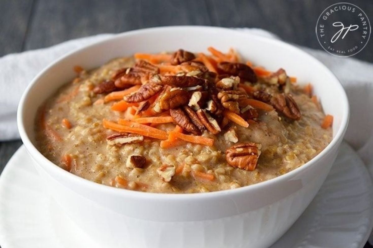 Carrot Cake Oatmeal Recipe.
