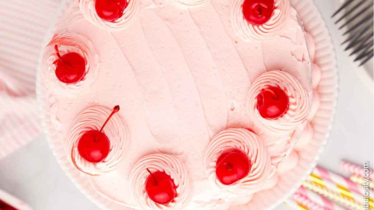 Cherry Chip Cake. 