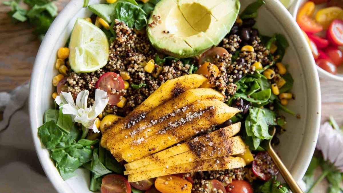 Chili Mango Zesty Quinoa Salad.
