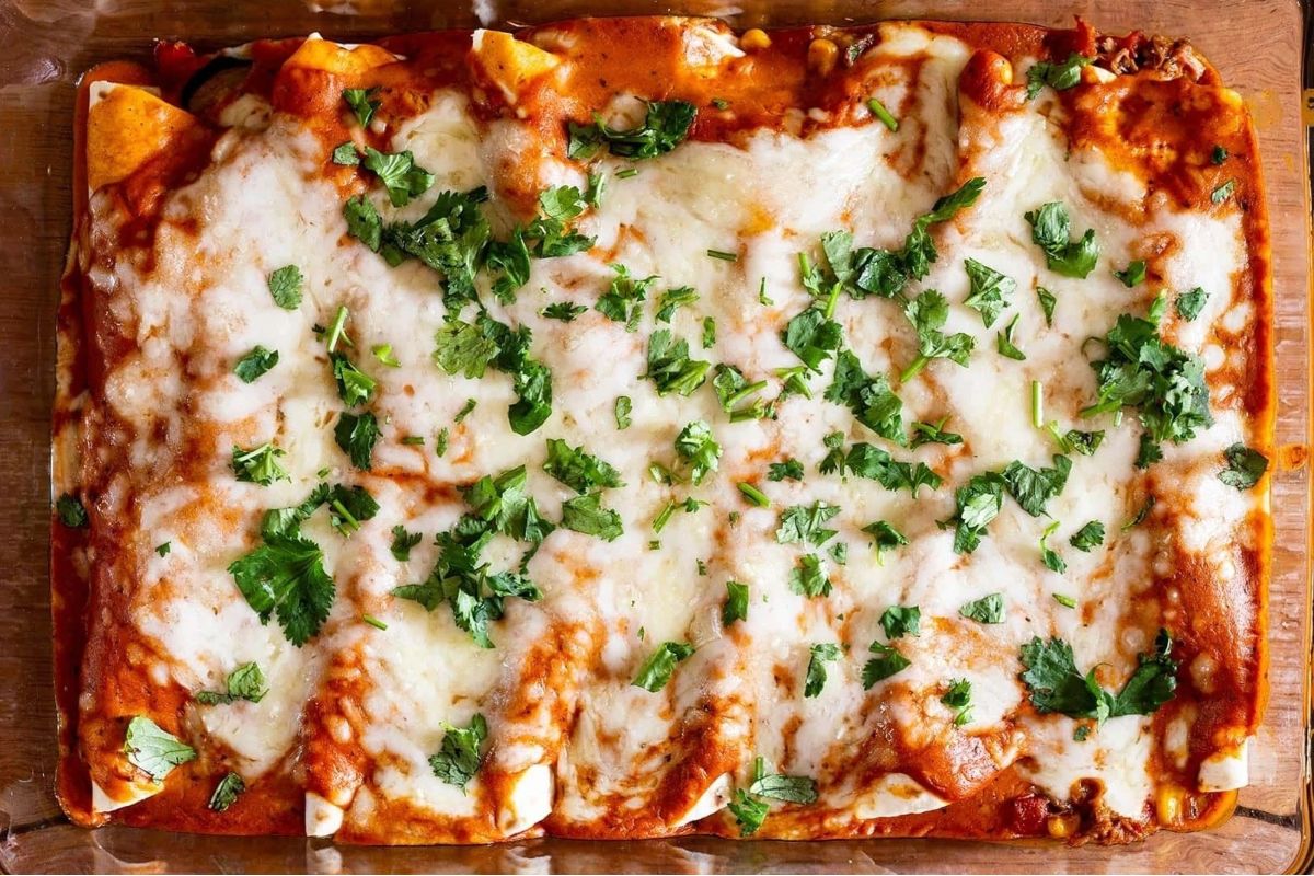 Chipotle Enchiladas With Chicken And Vegetables