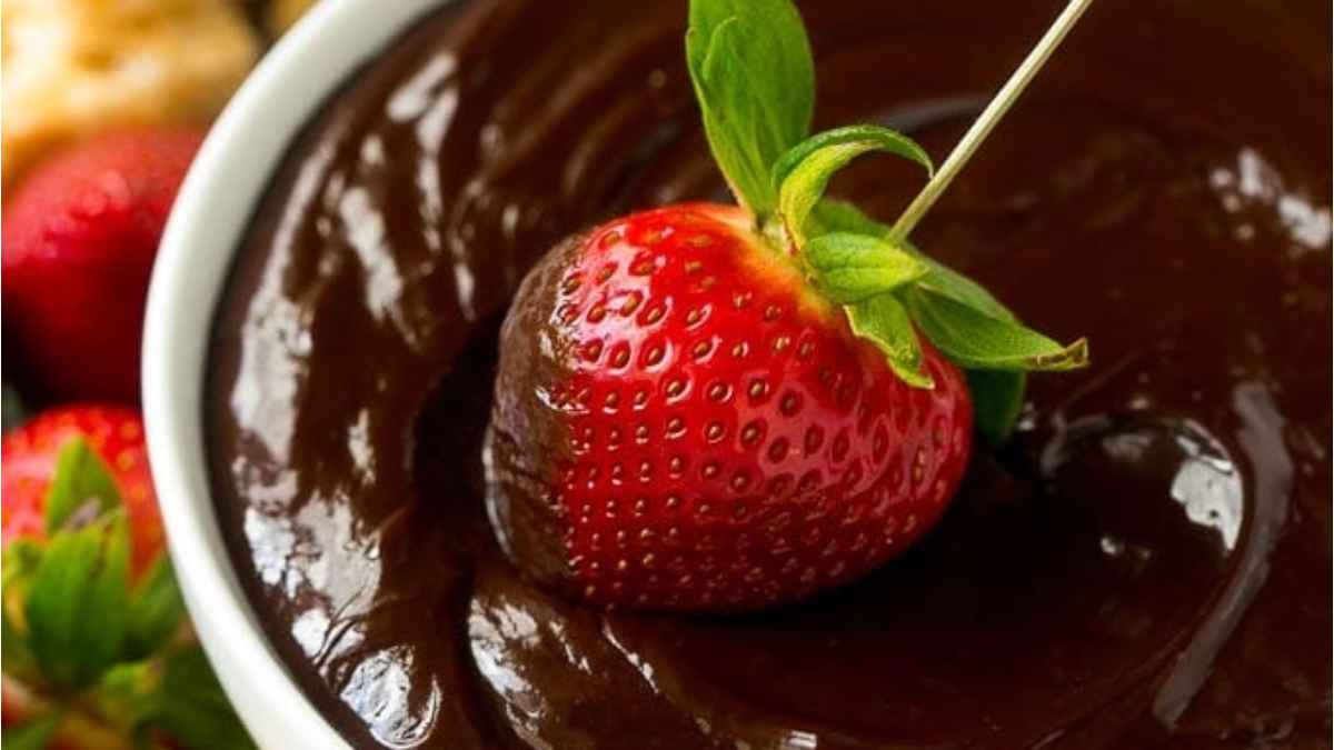 Chocolate Fondue. 