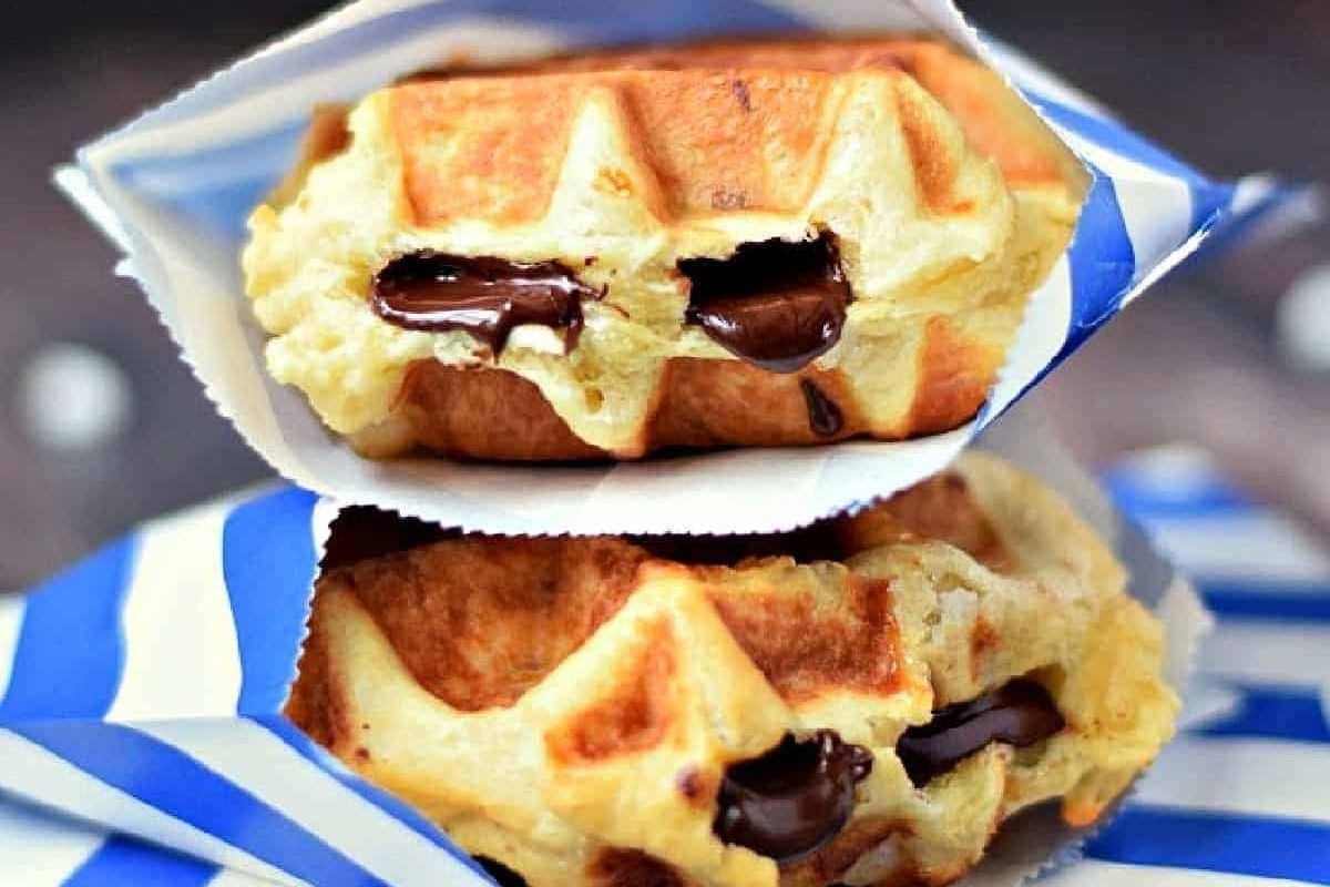 Chocolate Liege Waffles
