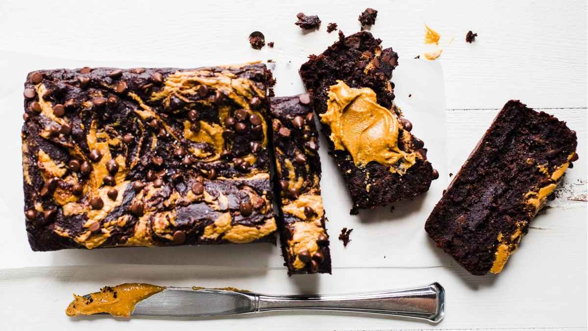 Chocolate Peanut Butter Banana Bread.
