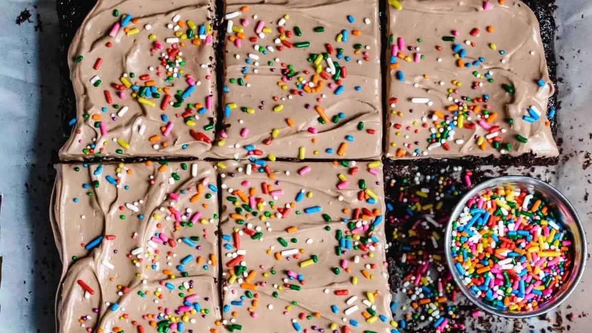 Chocolate Sprinkle Cake. 