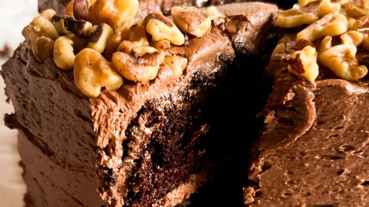 Chocolate Walnut Cake.