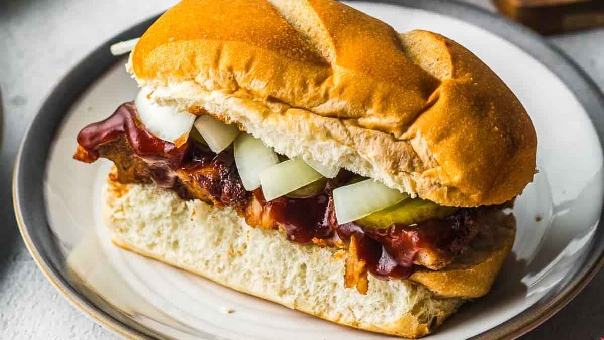 Copycat Mcrib Sandwich.