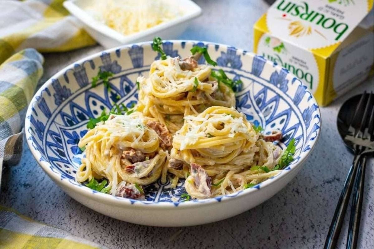 Creamy Boursin Pasta Quick Easy Recipe