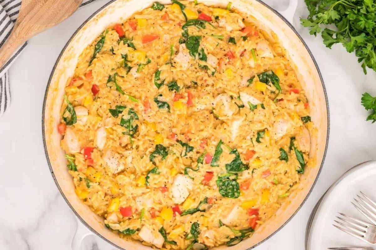Creamy Cajun Chicken Orzo