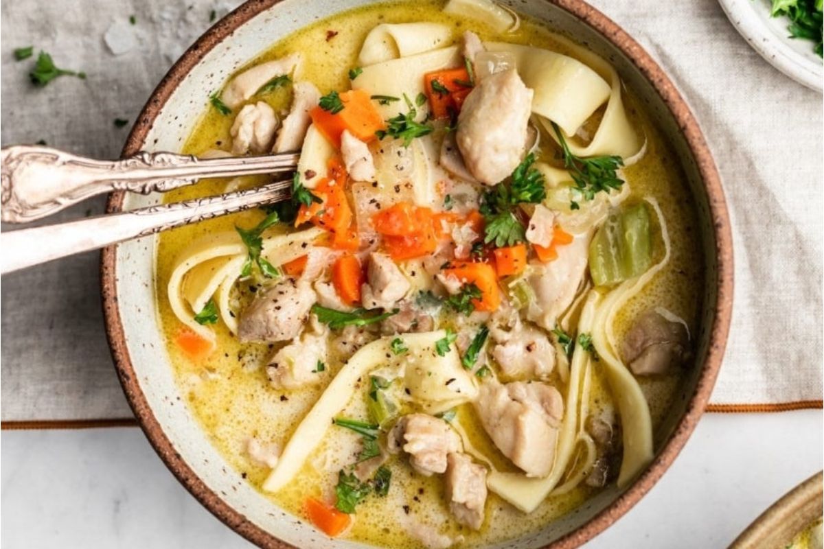 Creamy Chicken Noodle Soup Recipe