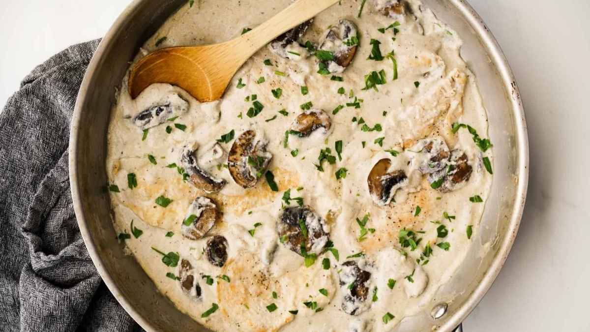 Creamy Mushroom Chicken.