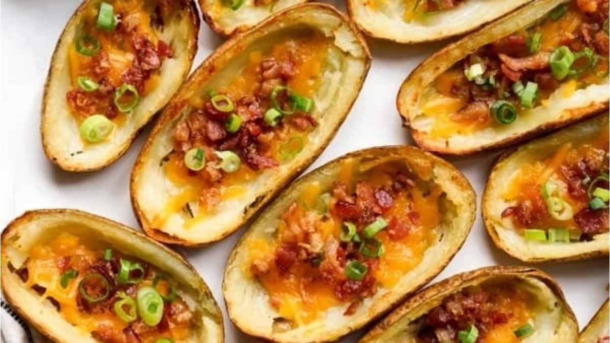 Crispy Baked Potato Skins.