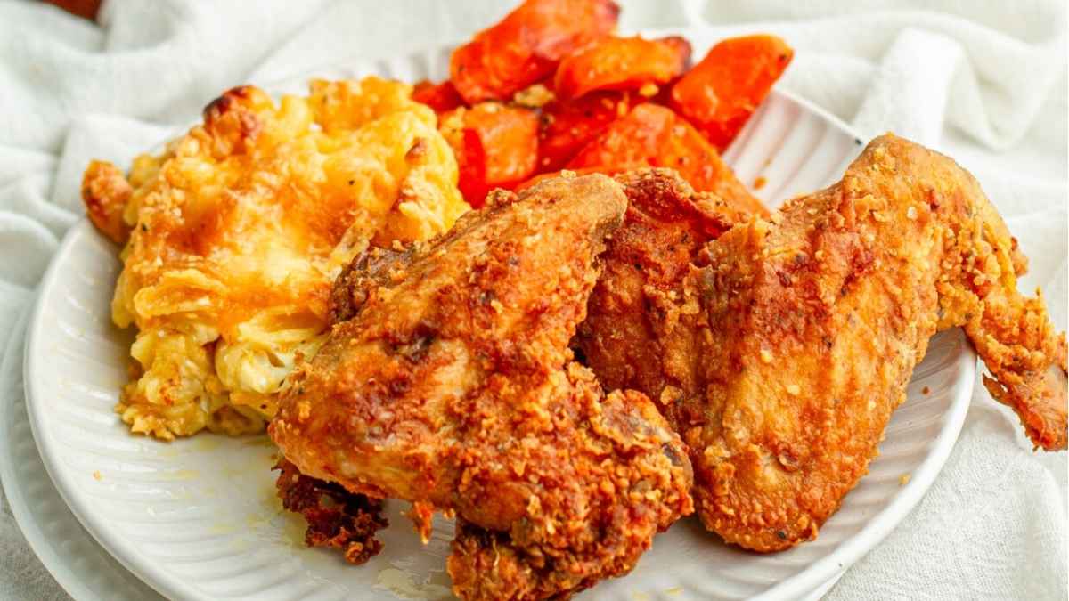 Crispy Crunchy Mustard Fried Chicken Wings