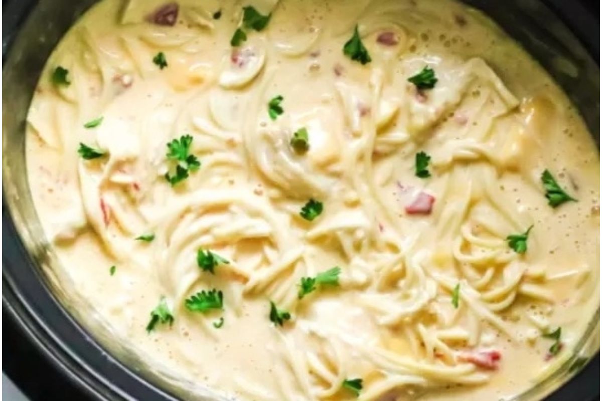 Crock Pot Chicken Spaghetti 1