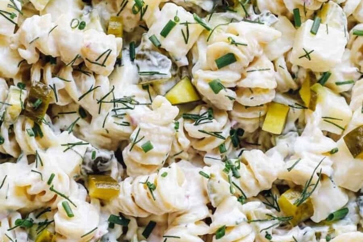 Dill Pickle Pasta Salad Recipe 3