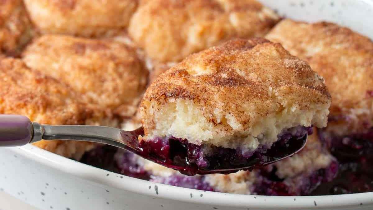 Easy Blueberry Cobbler.
