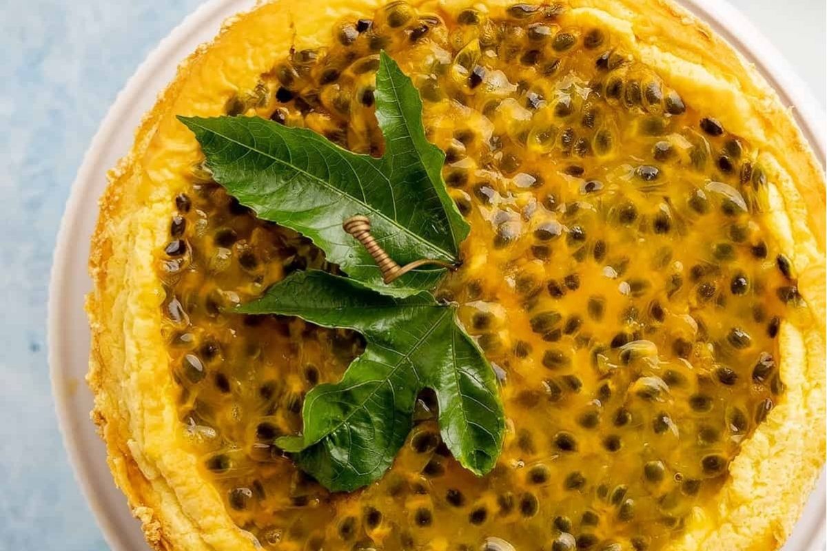 Easy Passion Fruit Cheesecake
