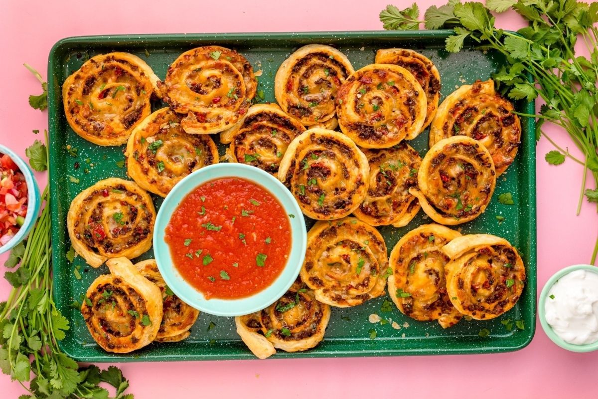 Taco Pinwheels. 
