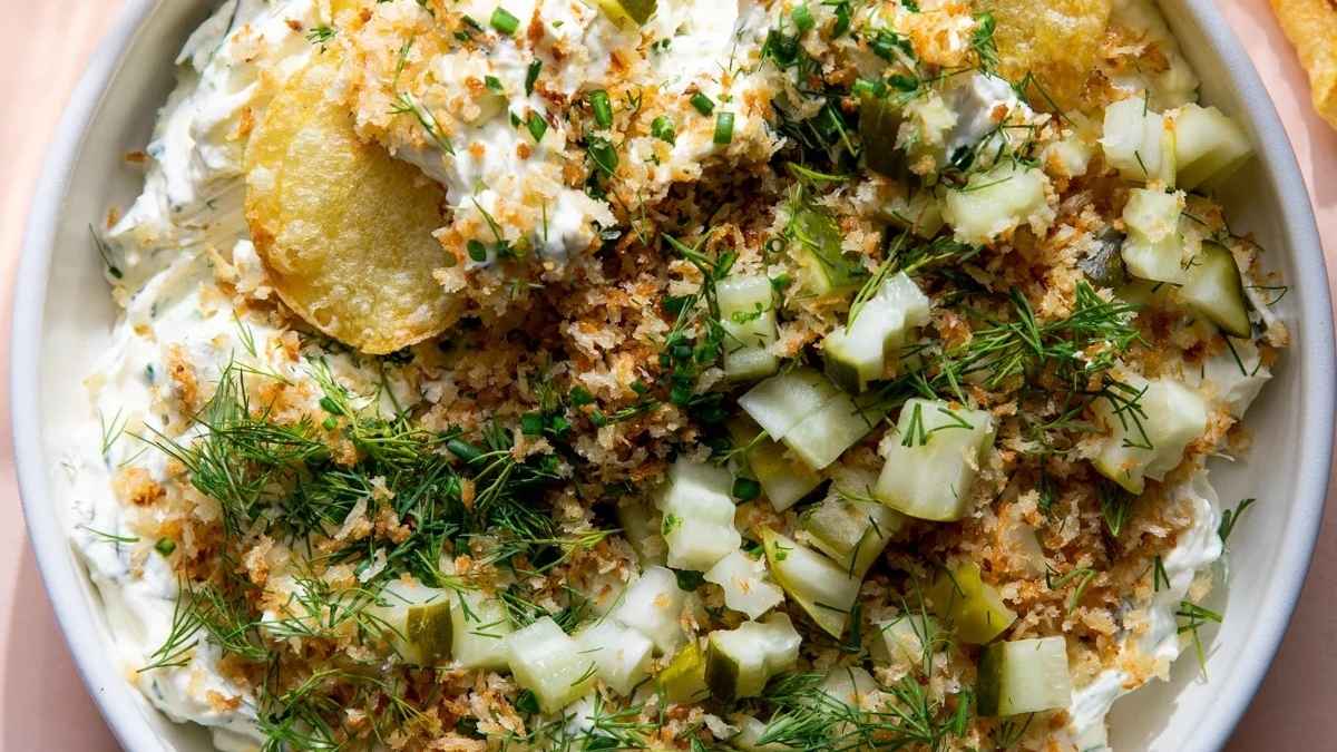 Fried Pickle And Ranch Dip.
