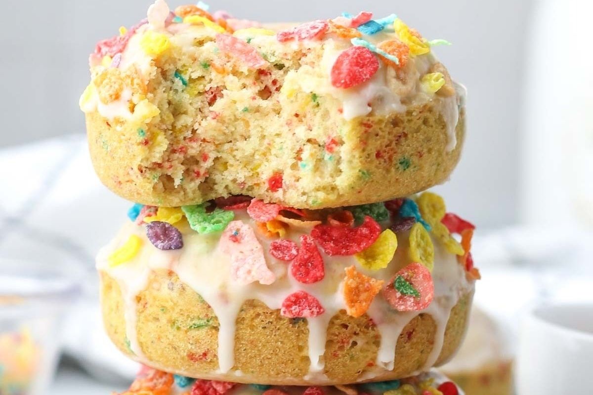 Fruity Pebbles Donuts
