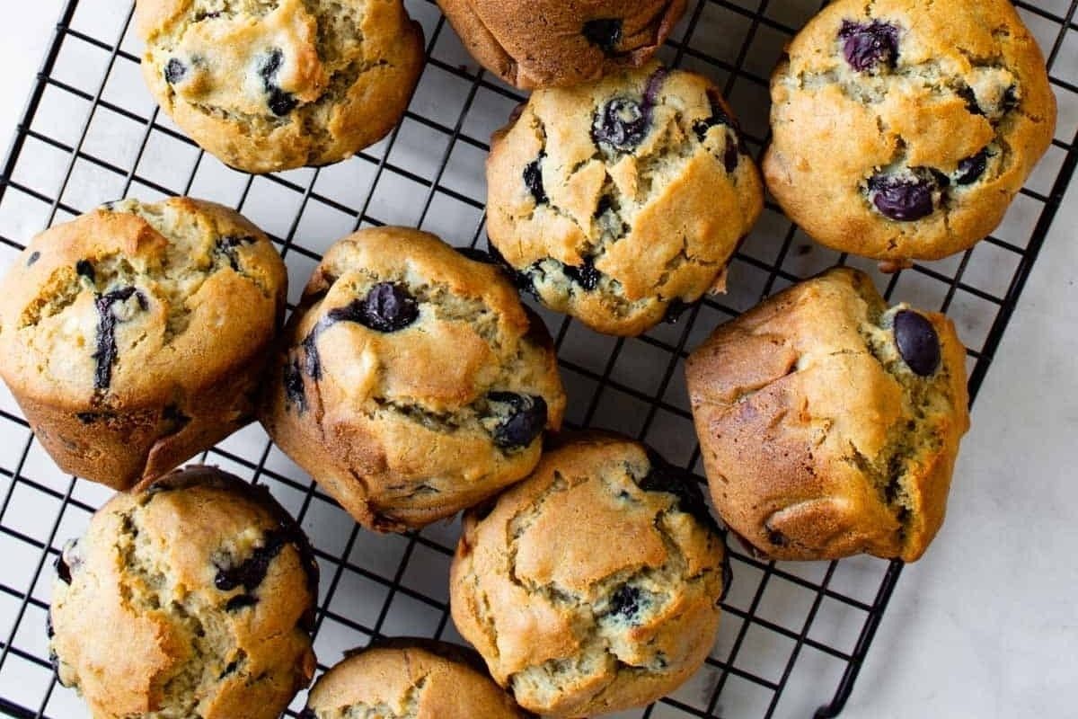 Gluten Free Blueberry Banana Muffins