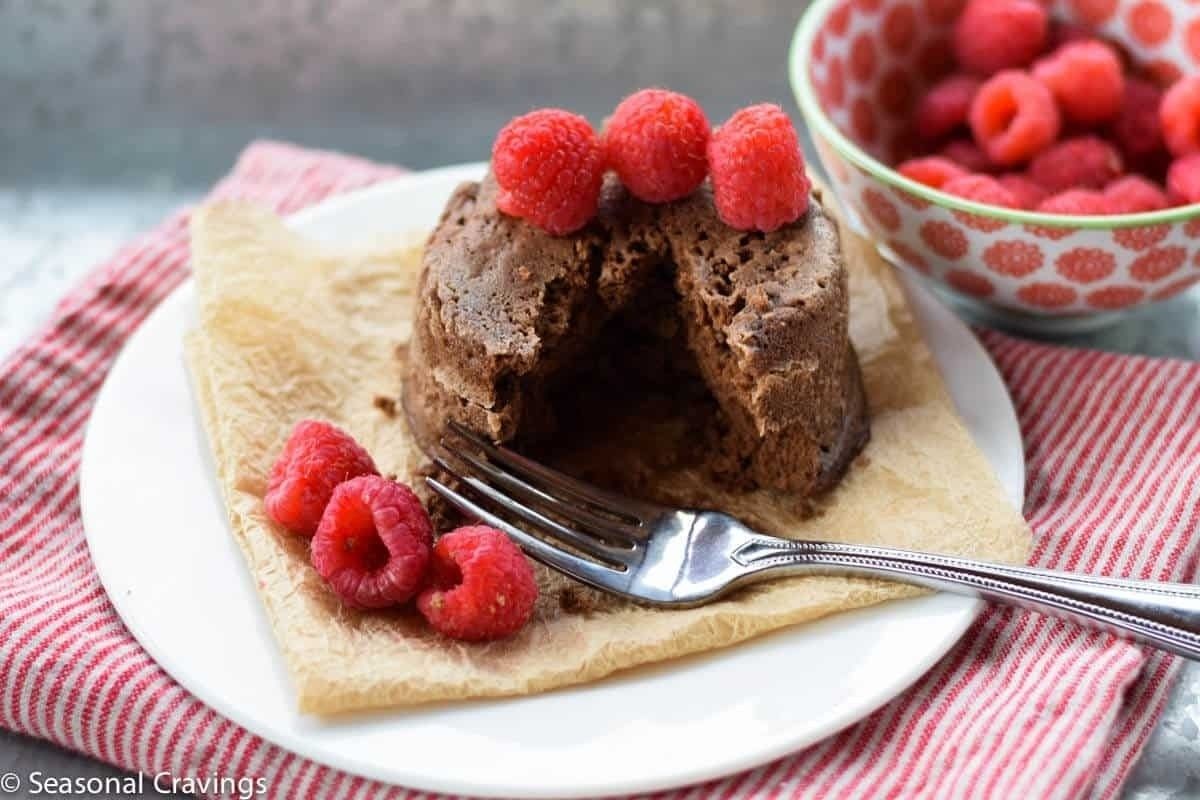 Gluten-Free Chocolate Cashew Mug Cake. 