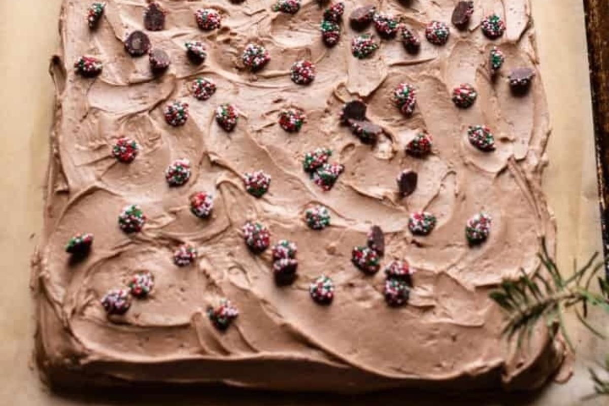Gluten Free Chocolate Sheet Cake 1