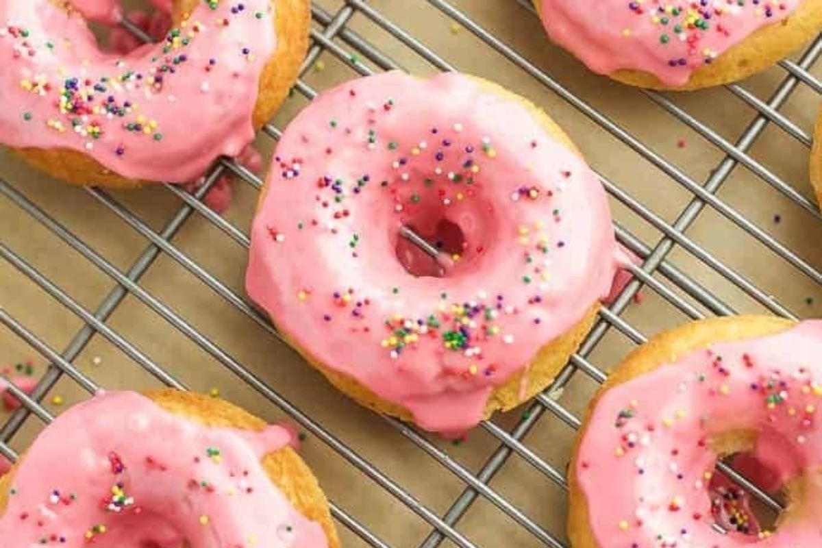 Gluten Free Vanilla Baked Donuts 1