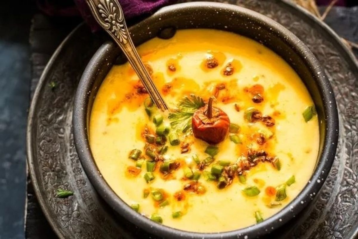 GrandmaS Spring Onion Kadhi Rajasthani Pyaaz Ki Kadhi Recipe