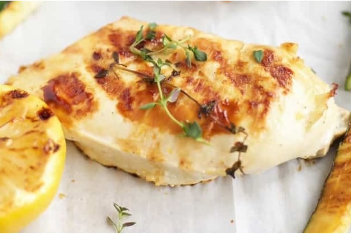 Grilled Lemon Thyme Chicken.